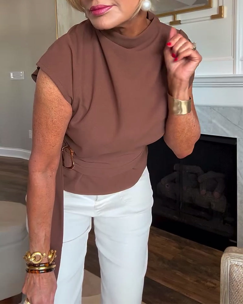 Getailleerde Effen Blouse