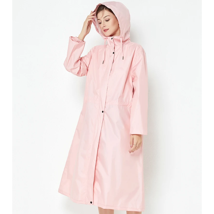 Waterdichte regenjas - lange dames waterdichte jacket