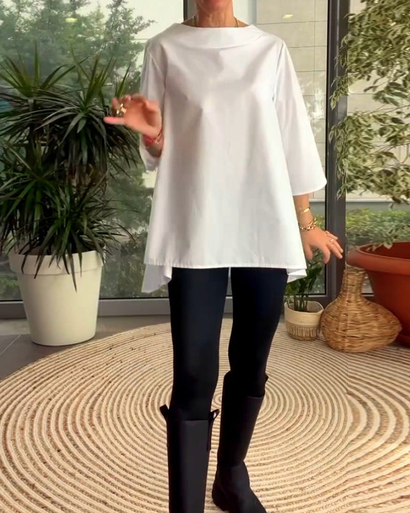 Tops met effen kleuren en woon-werkverkeer