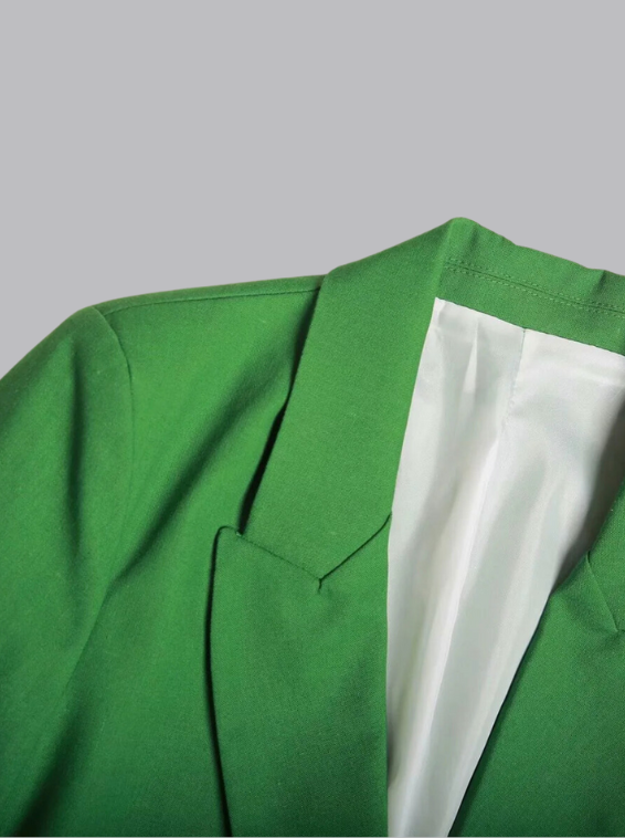 Trendy groene blazer