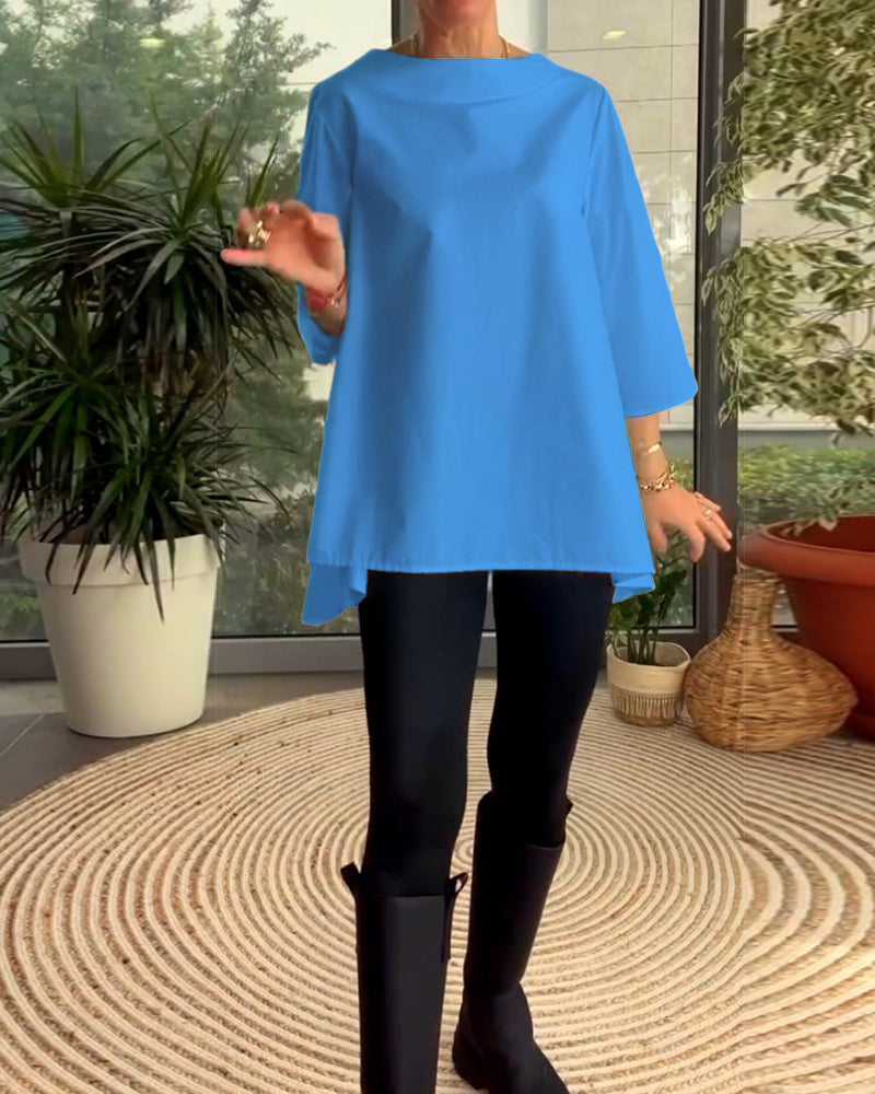 Tops met effen kleuren en woon-werkverkeer