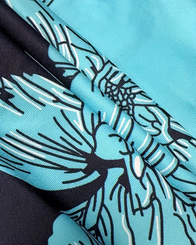 Tanktop Met V-Hals Zonder Mouwen Gedrukt Kleurblok