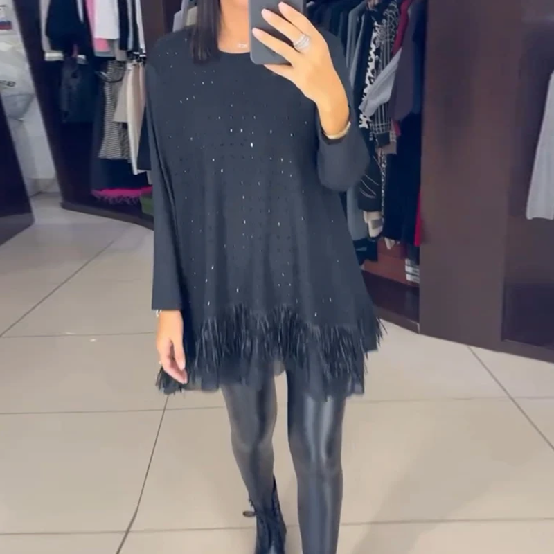 Hem Top Mode Strasssteen