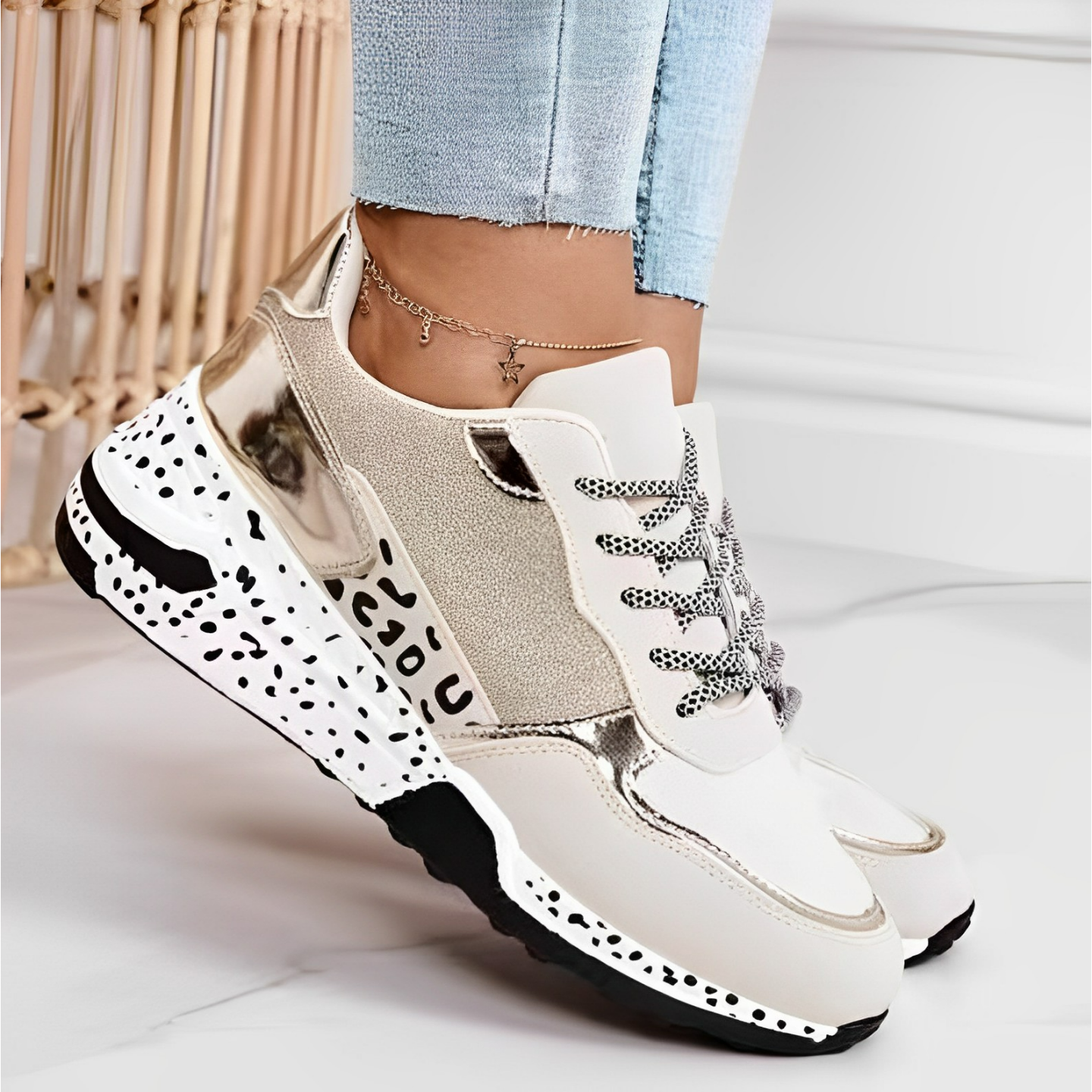 Dames orthopedische sneakers - stijlvolle trainers met een focus op zachtheid