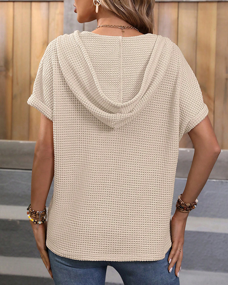 Hoodietop met trekkoord