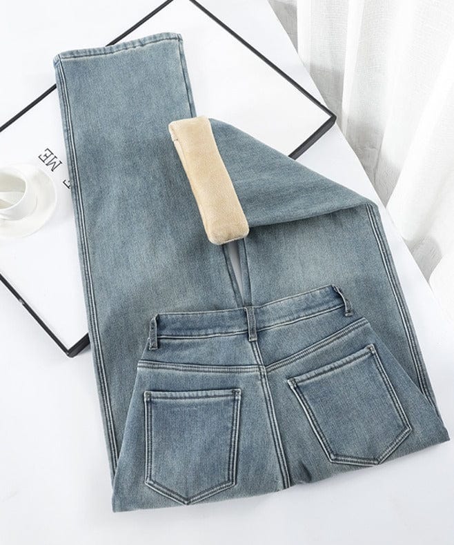 Dames relaxed wide leg jeans - stijlvolle vintage denim lichte blauw casual wear - hoge taille everyday broeken