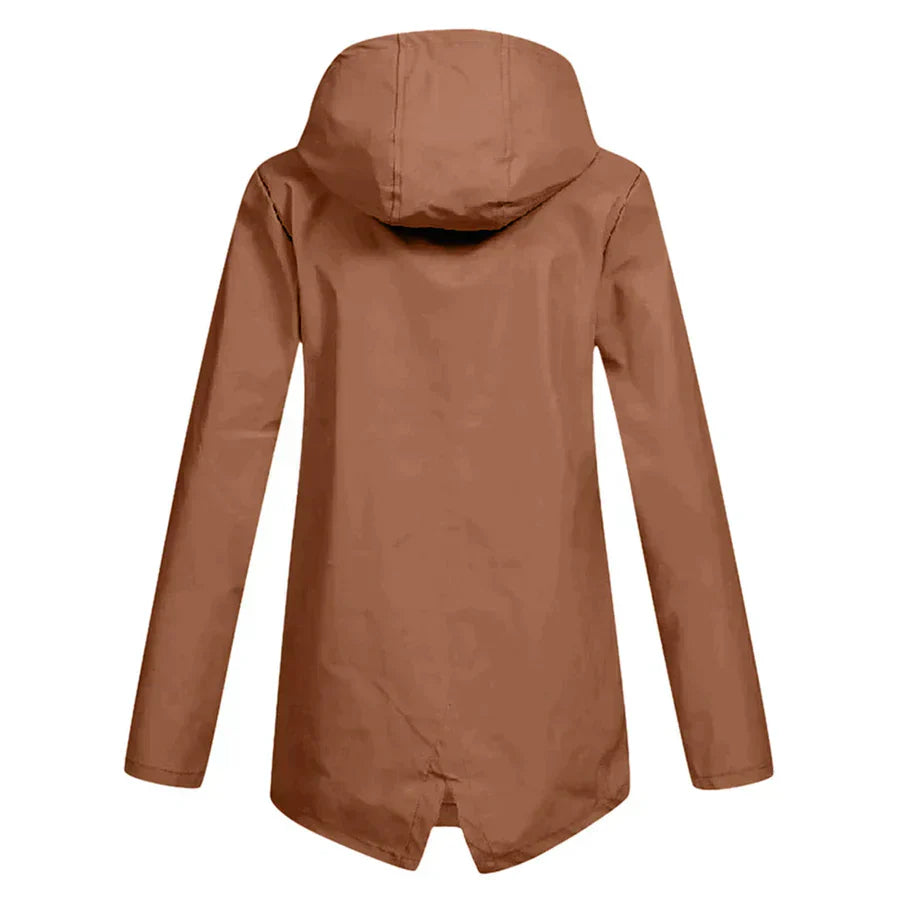 Waterdichte trenchcoat - stijlvolle dames waterdichte jas met rits