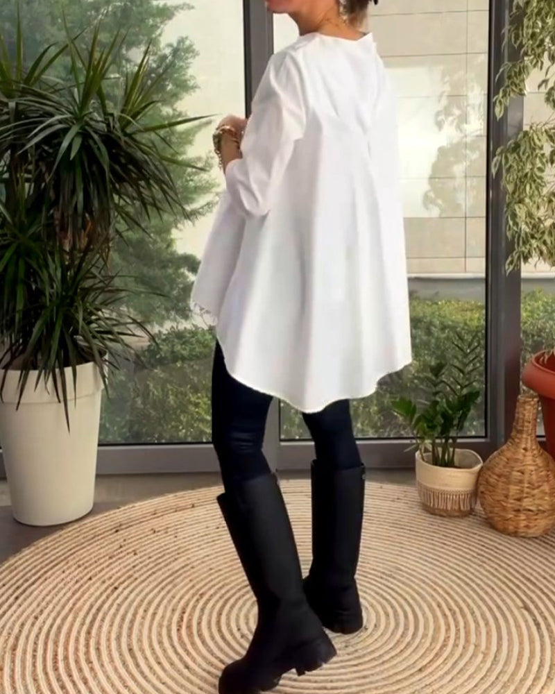 Tops met effen kleuren en woon-werkverkeer