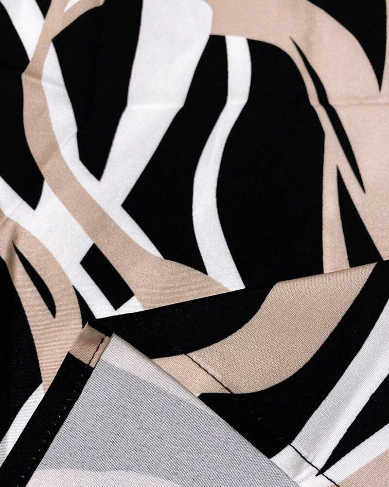 Vest V-Hals Bloemen Mouwloos