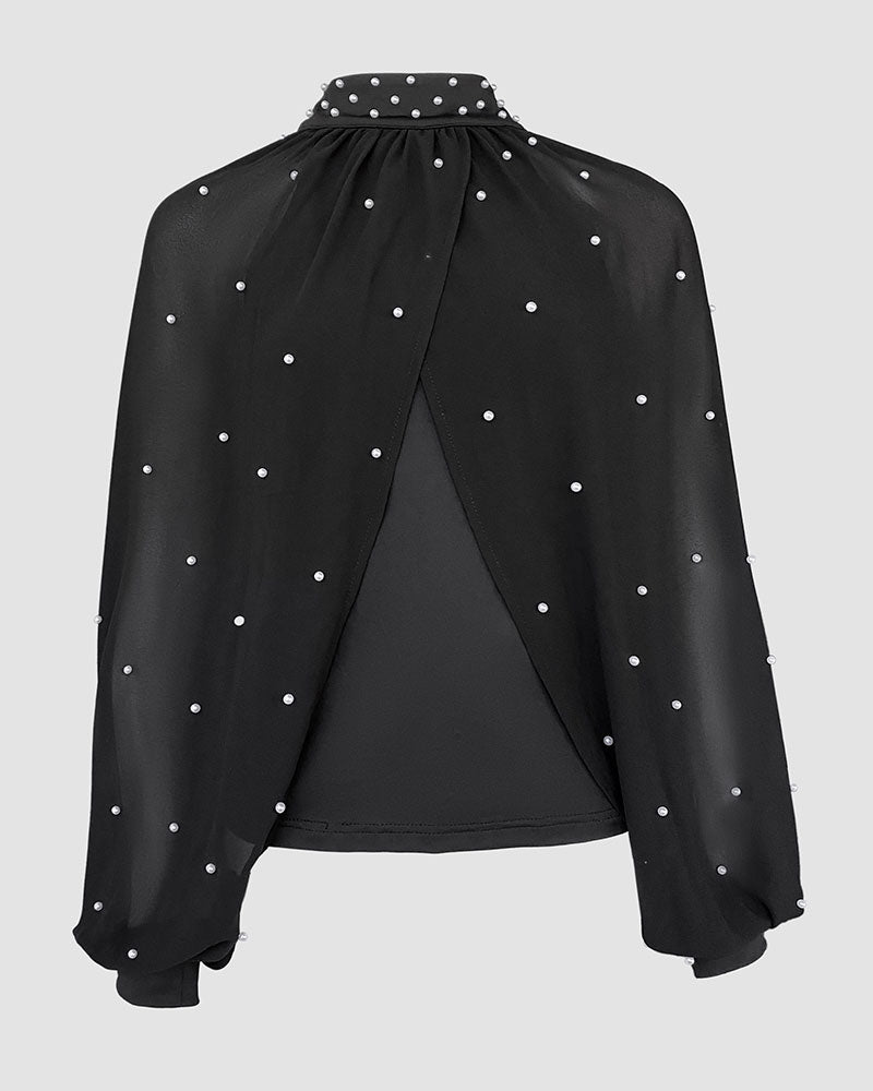 Top Met Elegante Stijl En Lantaarnmouw Ontwerp