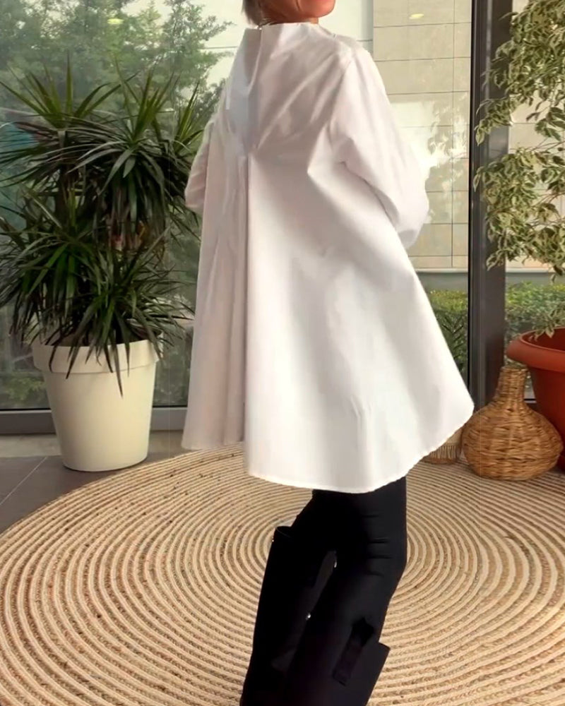 Tops met effen kleuren en woon-werkverkeer