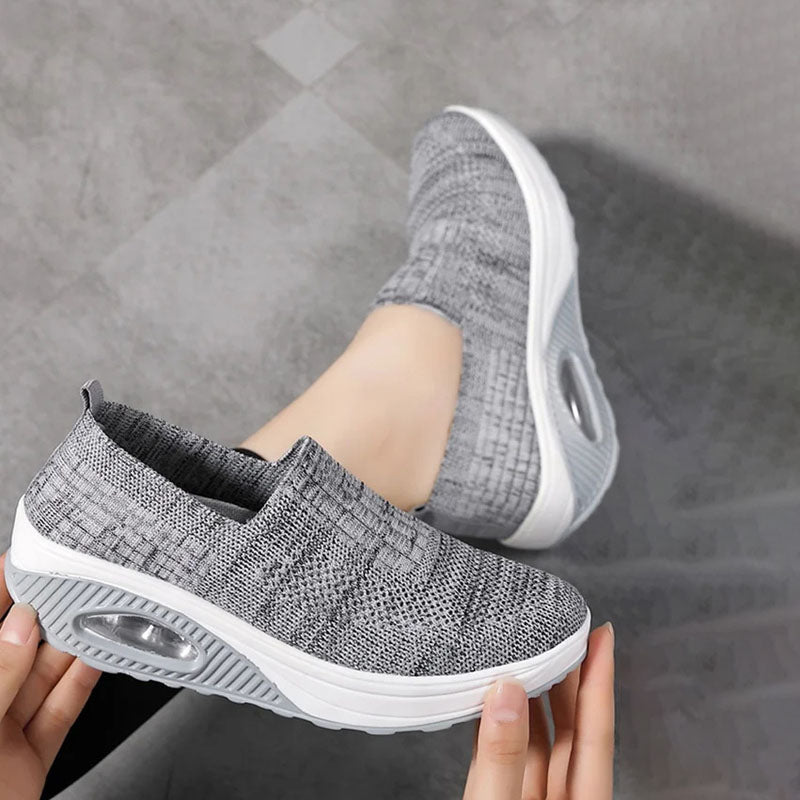 Slip-on sneakers - gezellige dames luchtkussen schoenen