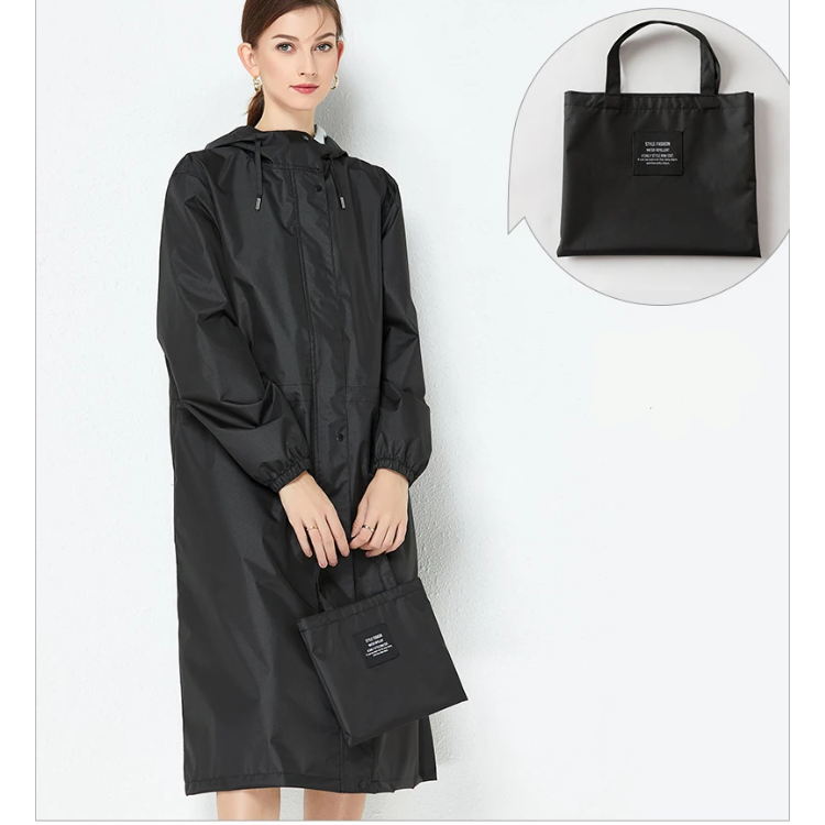 Waterdichte regenjas - lange dames waterdichte jacket