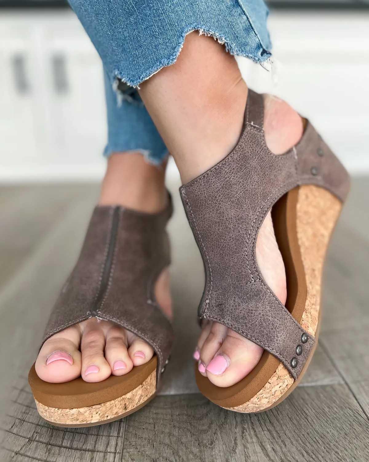 Dames casual wedge sandalen - trendy open teen ontwerp voor dagelijks gebruik