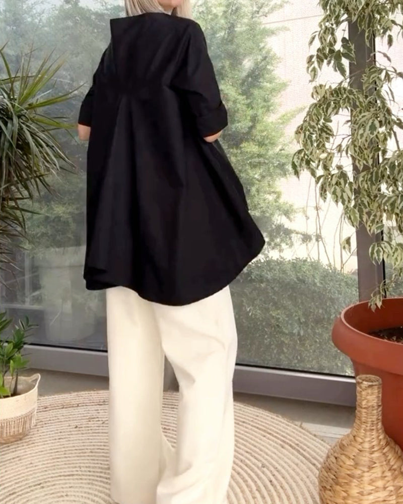 Tops met effen kleuren en woon-werkverkeer