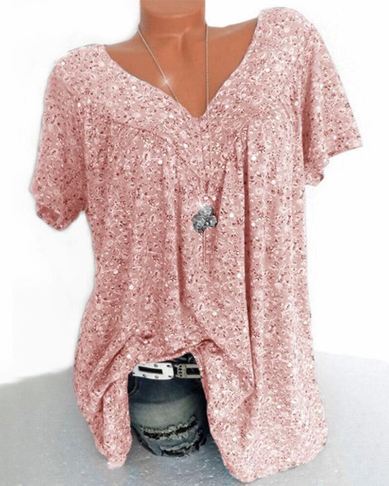 Dames bloemen tuniek top - lichtgewicht casual blouse voor iedere dag