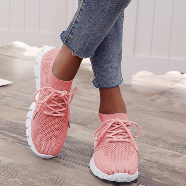 Dames sneakers - lichtgewicht ademende schoenen met flexibele zool