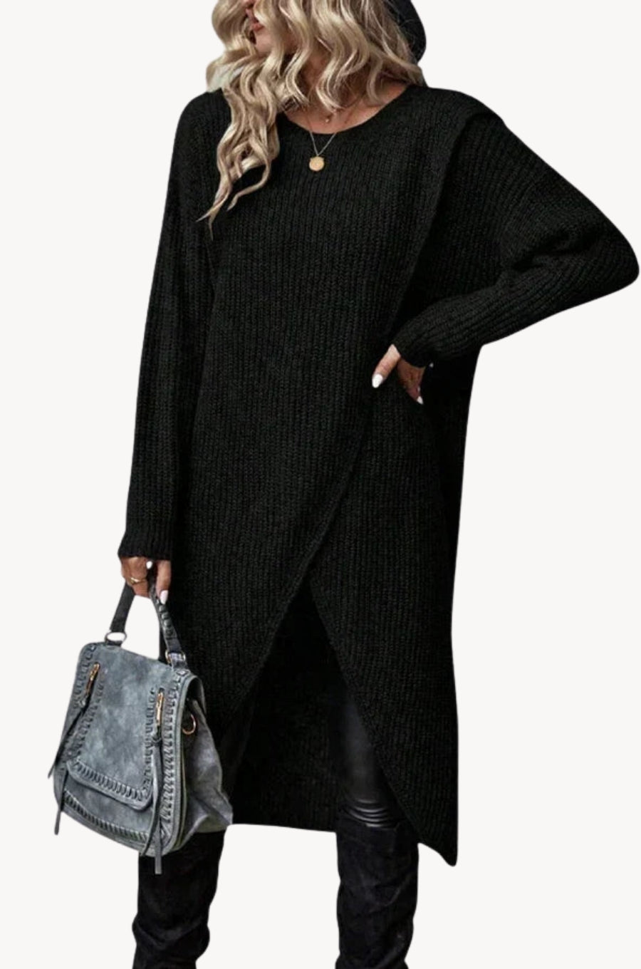 Elsemiek | Elegante trui-jurk met rechte pasvorm