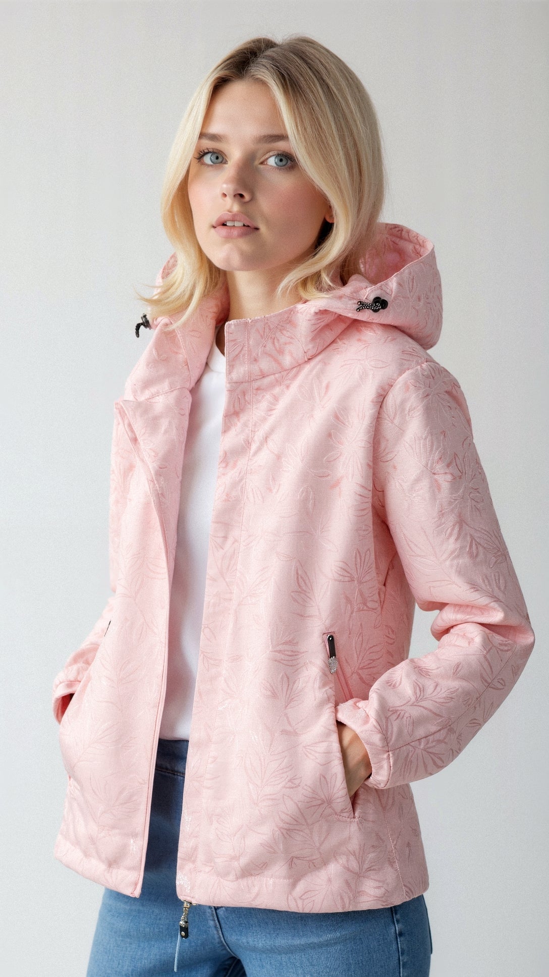 Dames lichte hoodiejacket - trendy outdoor jacket voor vrouwen