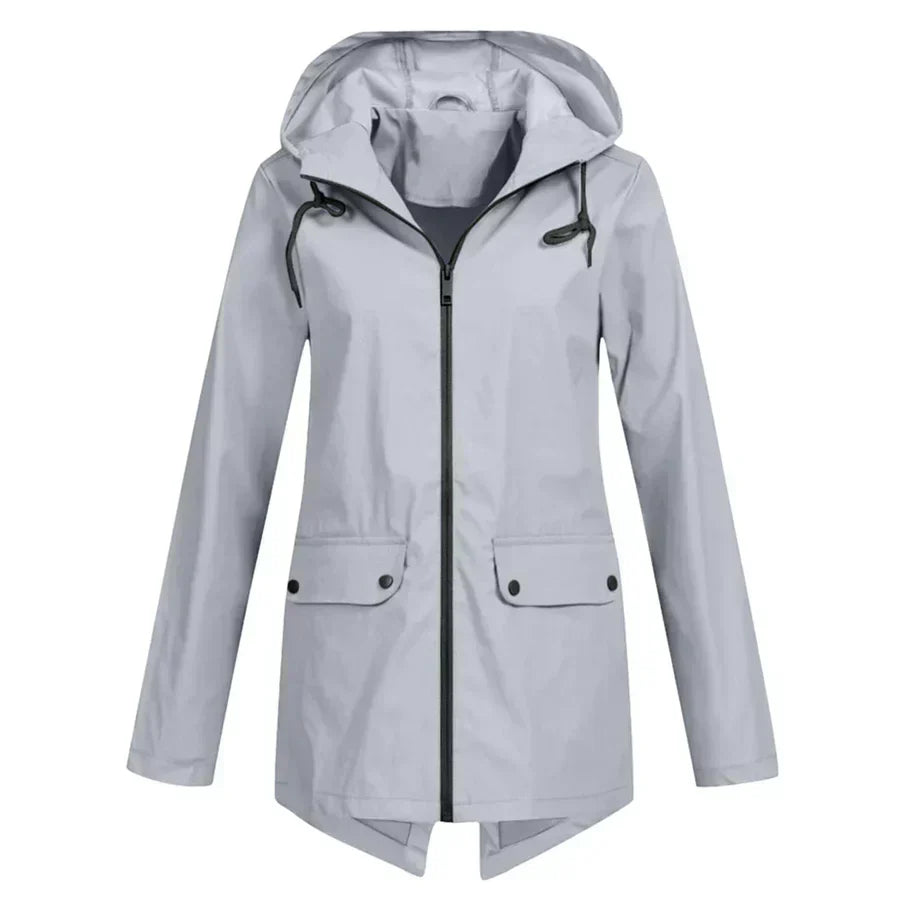 Waterdichte trenchcoat - stijlvolle dames waterdichte jas met rits