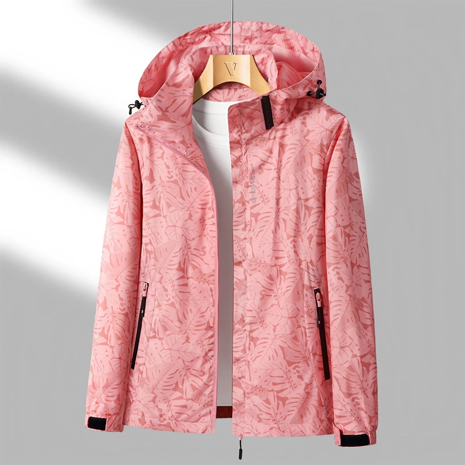 Dames lichte hoodiejacket - trendy outdoor jacket voor vrouwen