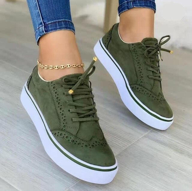 Dames casual sneakers - veelzijdige veterschoenen voor dagelijks gebruik