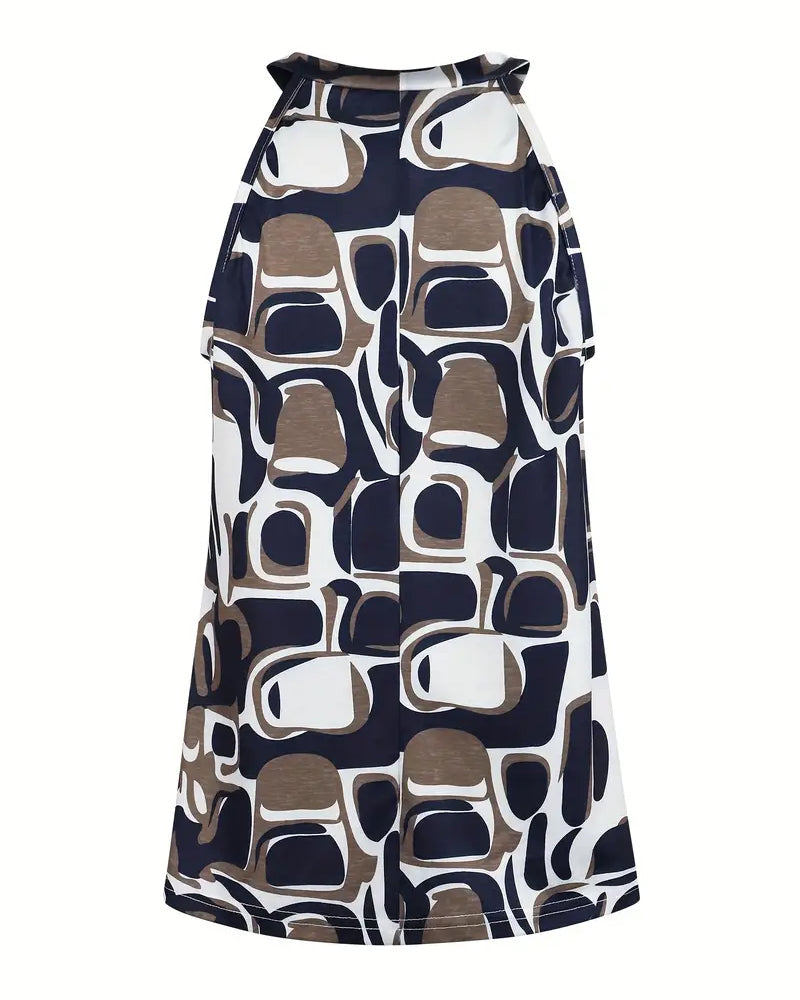 Tanktop Mode Casual Bedrukt Mouwloos