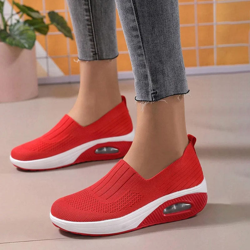 Slip-on sneakers - gezellige dames luchtkussen schoenen